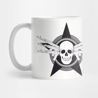 Skull and AK-74 assault rifles Mug